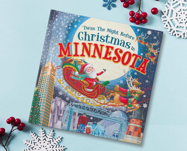 Twas the Night Before Christmas in Minnesota book cover